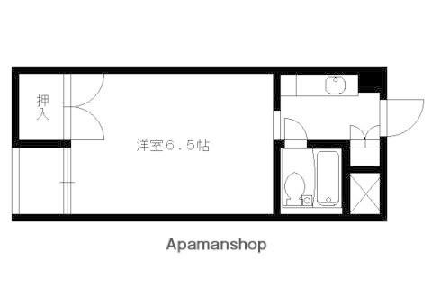 西賀茂ロイヤルリバーマンション(1K/1階)の間取り写真