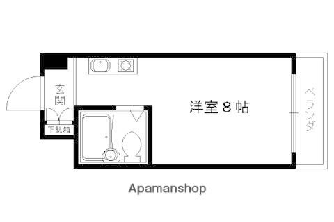 衣笠赤阪町マンション(ワンルーム/2階)の間取り写真