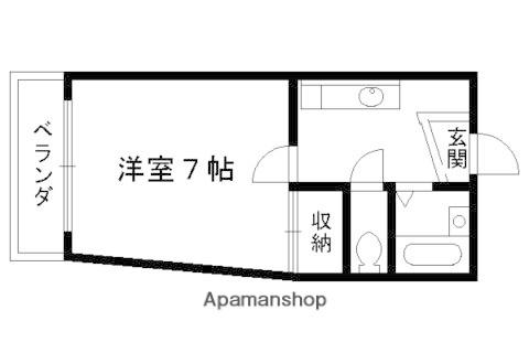 紫竹大門町マンション(1K/4階)の間取り写真