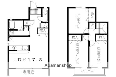 セルシオール鴨川(3LDK)の間取り写真