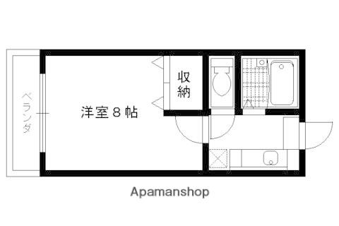 リベルテ北山(1K/4階)の間取り写真