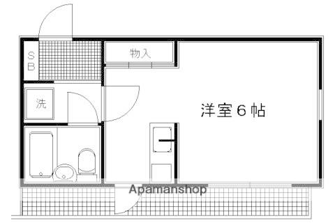 リバティ西陣(1K/4階)の間取り写真