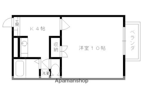 プレジールみどり(1K/1階)の間取り写真