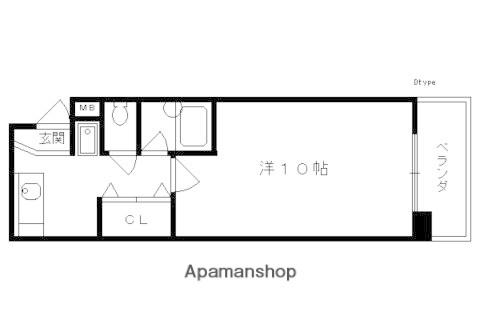 メゾン・チェリー(1K/4階)の間取り写真