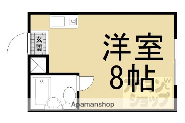 アクシス宮越(ワンルーム/2階)の間取り写真