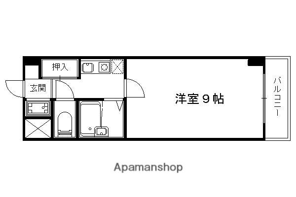 ソルフィー山科(1K/3階)の間取り写真