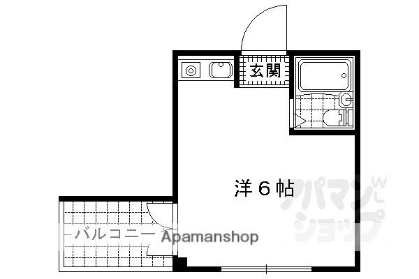BEE-HOUSE(ワンルーム/2階)の間取り写真