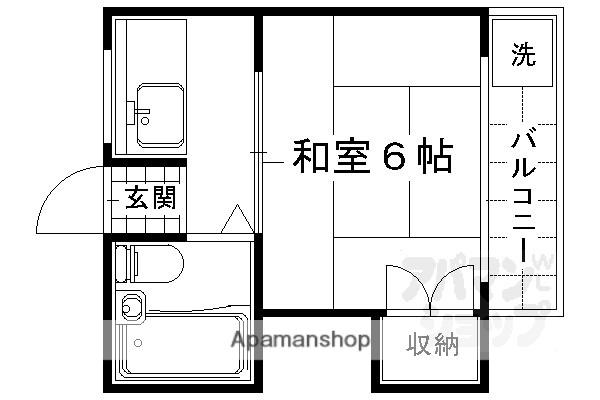 マンションナガヤ(1K/2階)の間取り写真