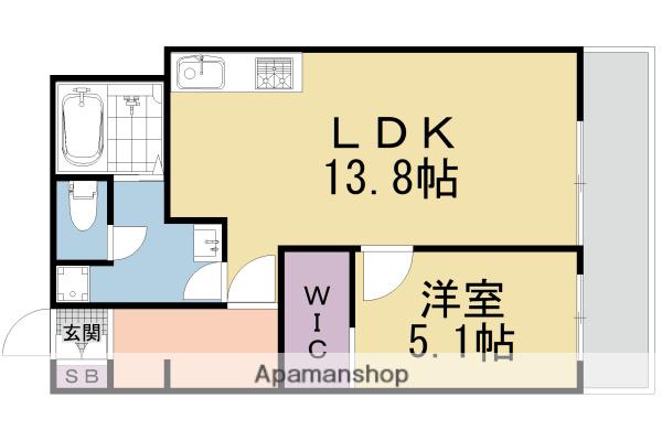 ロイヤルハイツ秀(1LDK/1階)の間取り写真