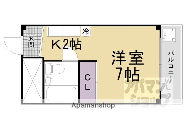 マイルームオトワ(ワンルーム/4階)の間取り写真