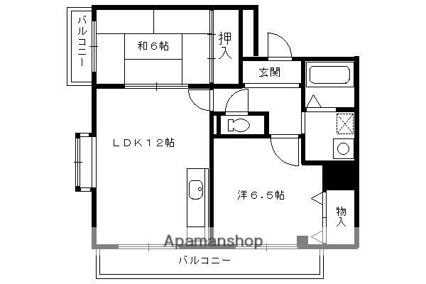 ソレーユYAMADA(2LDK/2階)の間取り写真