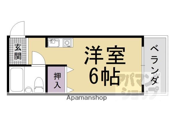 VIP大宅(1K/3階)の間取り写真