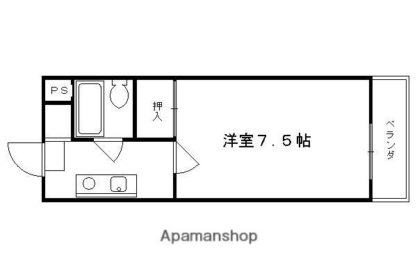 ハイクオリティクイナブリッジ(1K/3階)の間取り写真