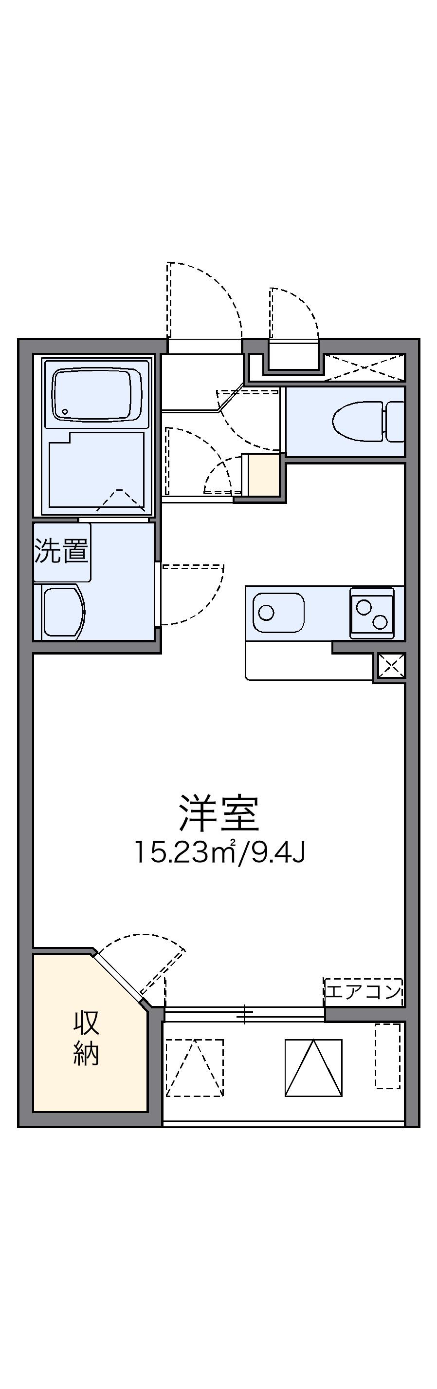 レオネクスト京都(1K/2階)の間取り写真