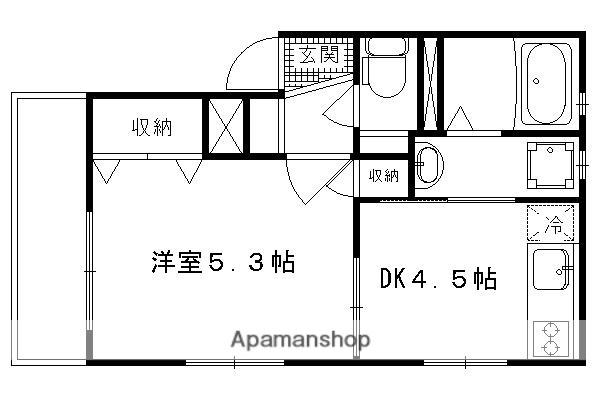 MONA VALE(1DK/2階)の間取り写真