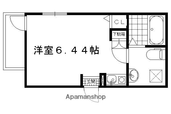 KYOTO HOUSEくいな橋(ワンルーム/2階)の間取り写真