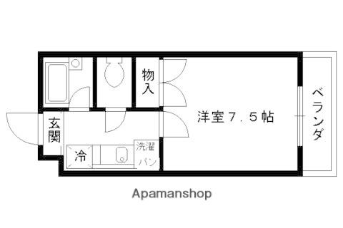 エクセル桃山(1K/2階)の間取り写真