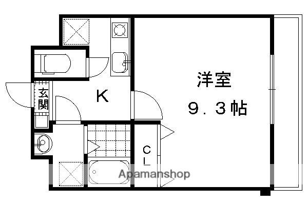 LUCE SOLARE(1K/3階)の間取り写真