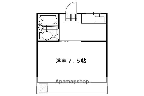 脇坂コーポ(1K/4階)の間取り写真
