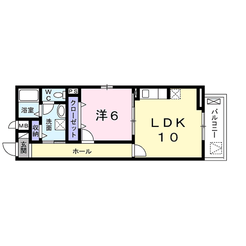 アルバ セレーノⅡ(1LDK/3階)の間取り写真