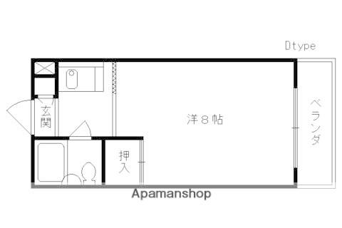 ハイツ・まさき(1K/1階)の間取り写真