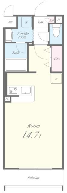 ルミナス都(ワンルーム/3階)の間取り写真