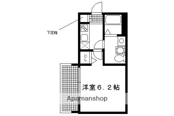 ワイズ七瀬川(1K/3階)の間取り写真