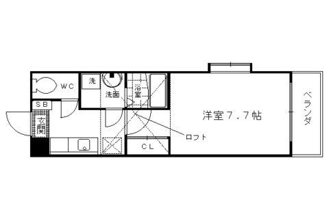 メゾン・アクティブ(1K/5階)の間取り写真