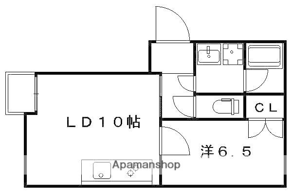 グランコート東野(1LDK/6階)の間取り写真