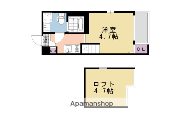 サンライズ十条(1K/1階)の間取り写真