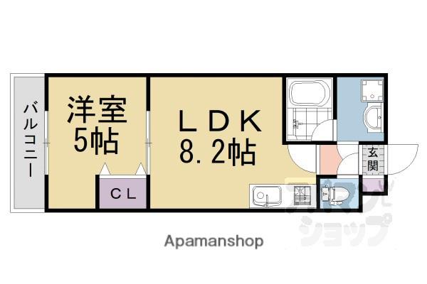 グランカーサ日の又(1LDK/3階)の間取り写真