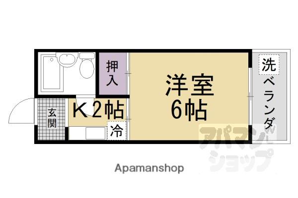 プリシード淀駅前レジデンス(1K/3階)の間取り写真