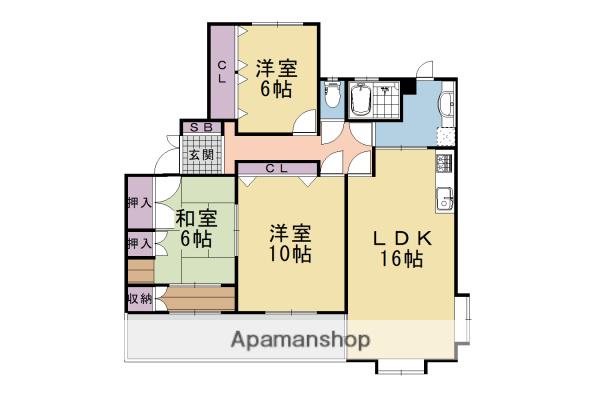 阪急電鉄京都線 西山天王山駅 徒歩14分 1階建 築30年(3LDK)の間取り写真