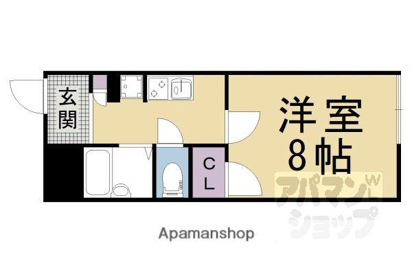 レオパレスひつかわ(1K/2階)の間取り写真