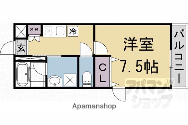 DUREVE大宅(1K/2階)の間取り写真