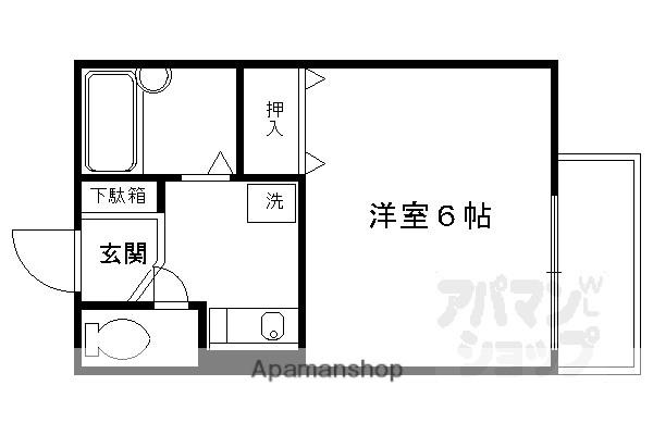 エクセルコート(1K/2階)の間取り写真