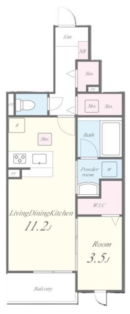 KOTI KOLMIO(1LDK/1階)の間取り写真