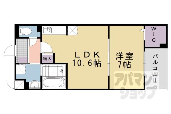 メゾン・ド・エフ(1LDK/2階)の間取り写真