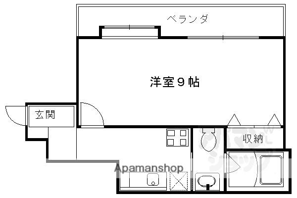 メゾン・エクセルイースト(1K/1階)の間取り写真