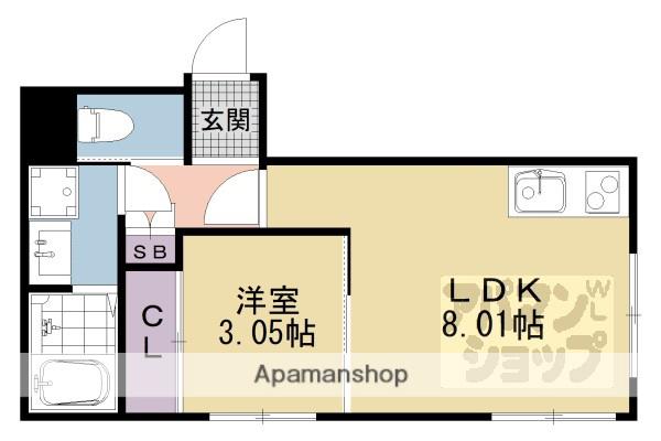 PORTOFINO六地蔵(1LDK/1階)の間取り写真