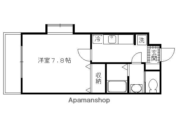 メゾン・アイリス(1K/3階)の間取り写真