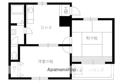 ベルメゾンナカムラ(2DK/3階)の間取り写真