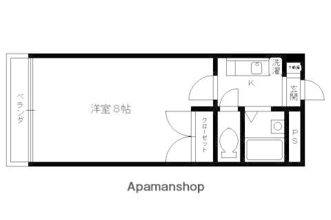 レスポワールウエダ(1K/3階)の間取り写真