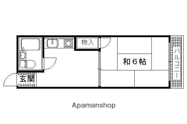 サニーライフ東向日(1K/3階)の間取り写真