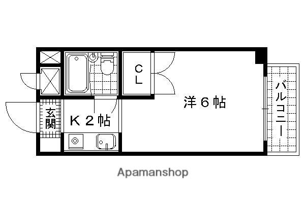 OTOWAマンション(1K/1階)の間取り写真
