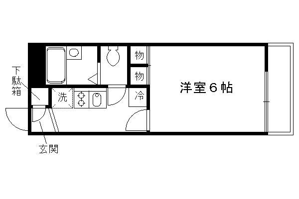 レオパレスCONY(1K/1階)の間取り写真