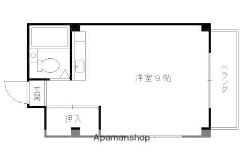 ピュアハウス・ハタナカ(1K/3階)の間取り写真