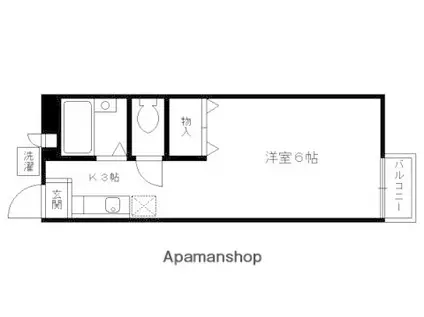 スマイルハイツ(1K/2階)の間取り写真