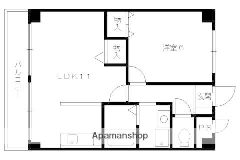 パストラーレ城南(1LDK/7階)の間取り写真