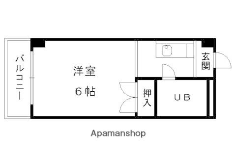 ジュネス21(ワンルーム/1階)の間取り写真